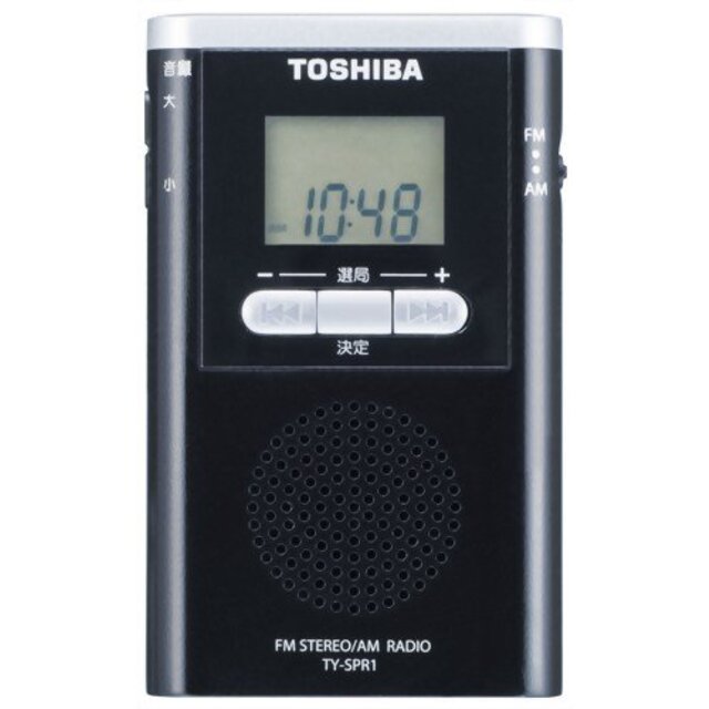 TOSHIBA AM/FMラジオ TY-SPR1(K) wgteh8f