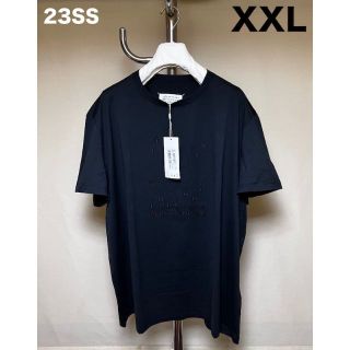 マルタンマルジェラ(Maison Martin Margiela)の新品 XXL 23SS マルジェラ バブルロゴTシャツ 黒系統 4723(Tシャツ/カットソー(半袖/袖なし))