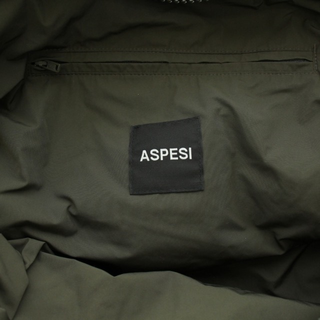 ASPESI(アスペジ)のアスペジ ASPESI トートバッグ ナイロン ドローコード カーキ オレンジ メンズのバッグ(トートバッグ)の商品写真