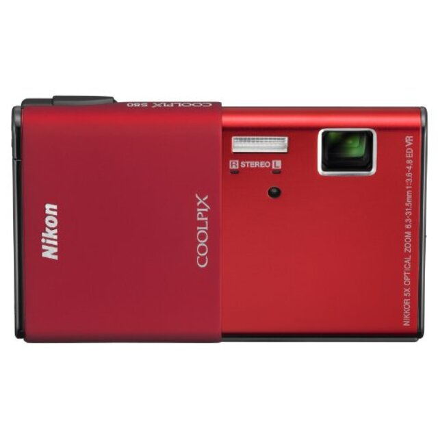Nikon デジタルカメラ COOLPIX S80 カーディナルレッド S80RD 1410万画素 光学5倍ズーム 3.5型タッチパネル液晶 16.5mm薄型ボディ wgteh8f