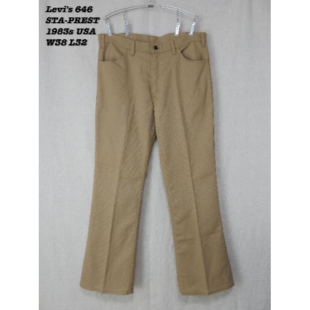 Levi's 646 STA-PREST PANTS USA 1983s W3839sのLevi