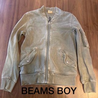 ビームスボーイ(BEAMS BOY)のBEAMS BOY ビームスボーイMA-1タイプジップアップブルゾン　スウェット(ブルゾン)