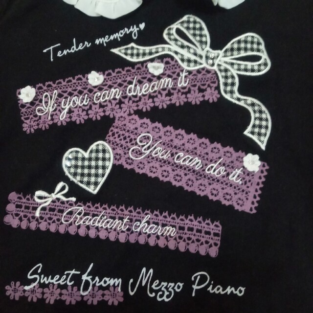 mezzo piano(メゾピアノ)のカットソー キッズ/ベビー/マタニティのキッズ服女の子用(90cm~)(Tシャツ/カットソー)の商品写真