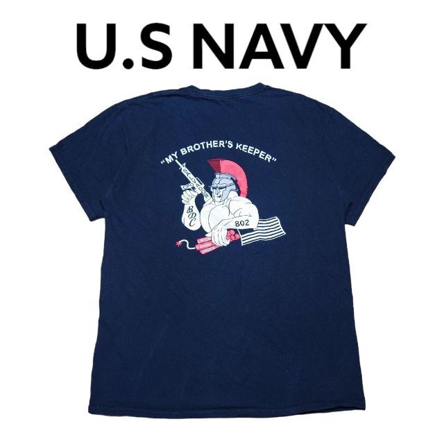 U.S NAVY 両面ビッグプリント　Tシャツ　　ミリタリー　海軍
