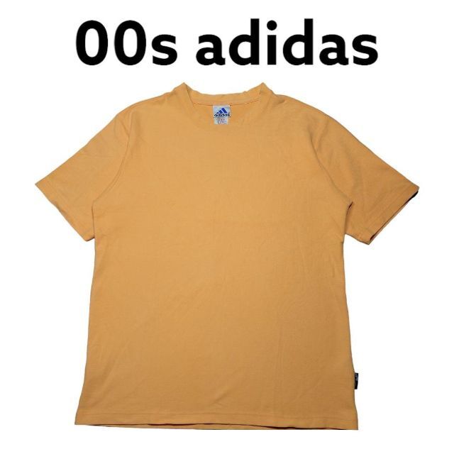 adidas(アディダス)の00s adidas　鹿子　無地Tシャツ　古着　アディダス　ワンポイント刺繍 メンズのトップス(Tシャツ/カットソー(半袖/袖なし))の商品写真