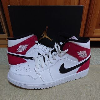 ナイキ　エアジョーダン1 MID  White Chicago(スニーカー)