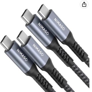 急速充電　USB TYPE C ケーブル　1m２本(その他)