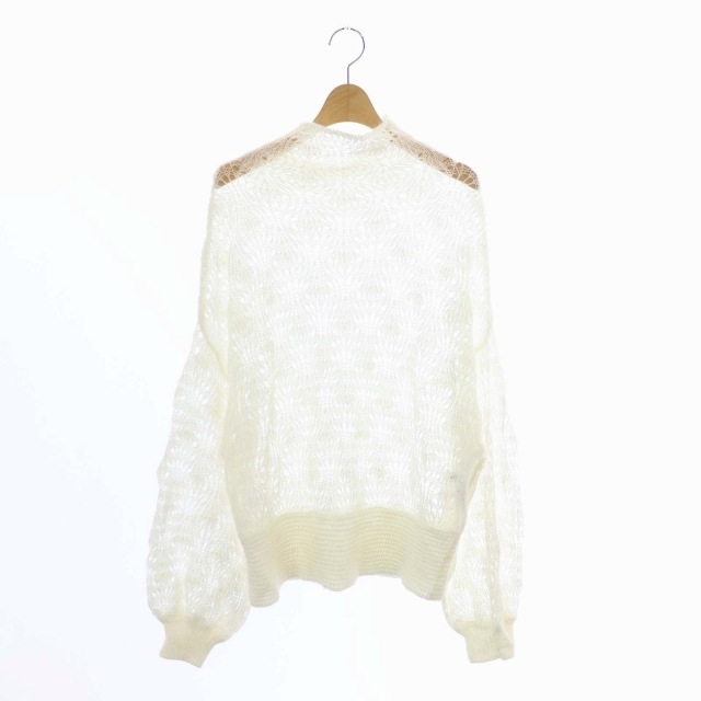 Ameri VINTAGE - アメリヴィンテージ MOHAIR LACY KNIT ニット セーター 長袖 F