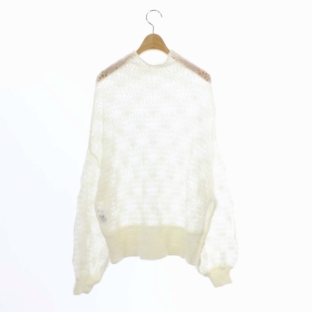 Ameri VINTAGE(アメリヴィンテージ)のアメリヴィンテージ MOHAIR LACY KNIT ニット セーター 長袖 F レディースのトップス(ニット/セーター)の商品写真