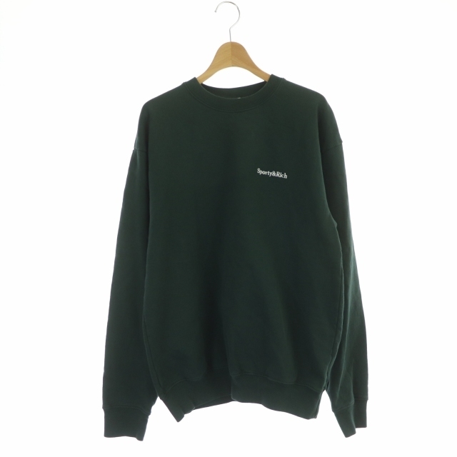 スポーティアンドリッチ SERIF LOGO CREWNECK スウェット S