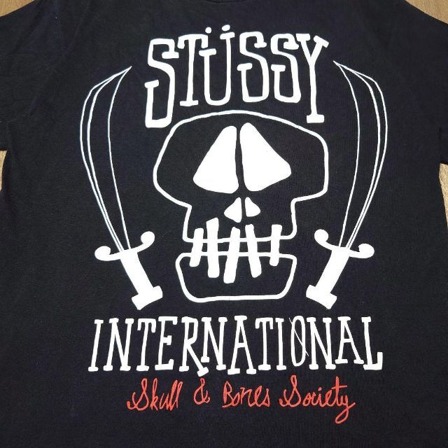 STUSSY - STUSSY スカルソード 全面ビッグプリント Tシャツ 古着 STUSSY - STUSSY スカルソード 全面ビッグプリント Tシャツ 古着