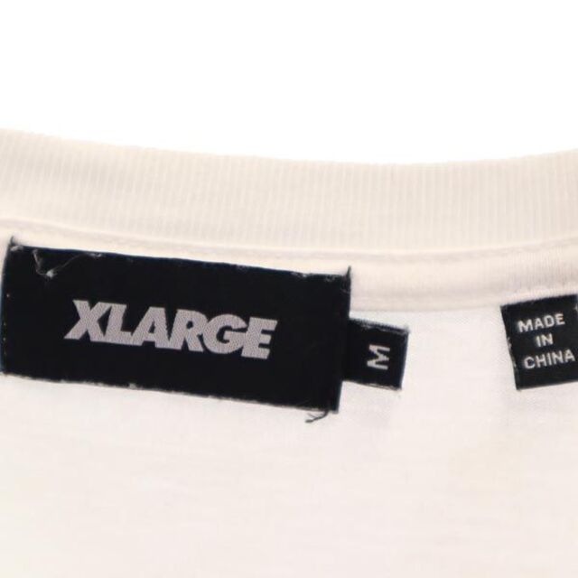 エクストララージ バックロゴプリント 半袖 Tシャツ M 白 XLARGE メンズ 【中古】 【230515】 メール便可