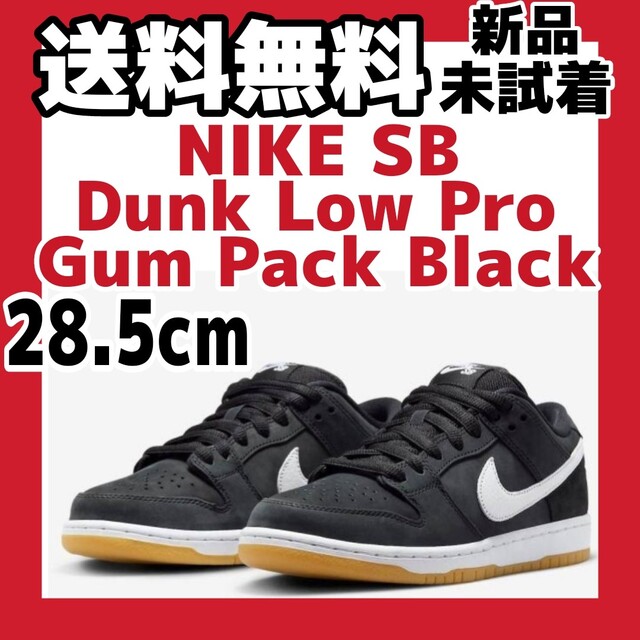 28.5cm Nike SB Dunk Low Pro Black Gum