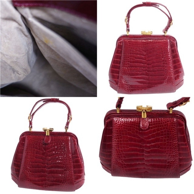 美品 クロコダイル CROCODILE バッグ トートバッグ ハンドバッグ 美品 クロコダイル CROCODILE バッグ トートバッグ ハンドバッグ
