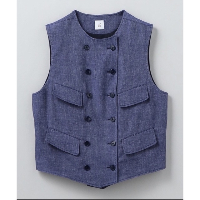 新品〈6roku〉RAYON COTTON ASA VEST/ベスト 36