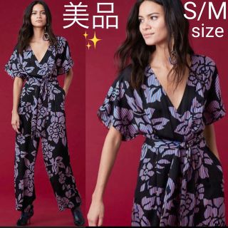 ダイアンフォンファステンバーグ(DIANE von FURSTENBERG)の新品 ダイアンフォンファステンバーグ ストライプ×フローラル オールインワン(オールインワン)