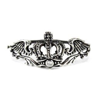 ロイヤルオーダーROYAL ORDER■ジルコニアクラウンシルバングル