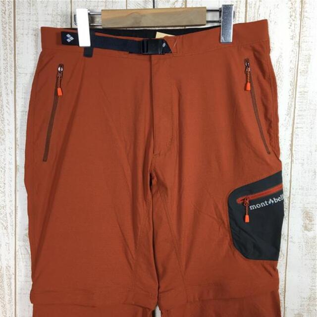 MENs W-M L-Lng  モンベル コンバーチブル 1/2 パンツ ストレッチ ジップオフ カットオフ コンバーチブル MONTBELL 1105518 オレンジ系