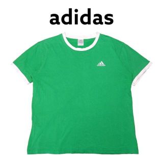 アディダス(adidas)のadidas　リンガーTシャツ　古着　アディダス　パフォーマンスロゴ刺繍(Tシャツ/カットソー(半袖/袖なし))