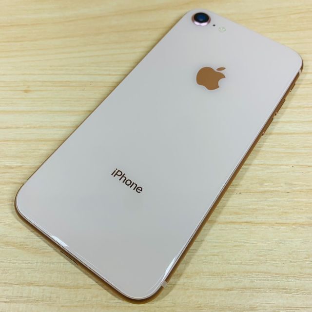 フラワーオブライフ iPhone8 64G ゴールド/KDDI/大容量新品バッテリー