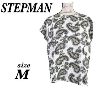 【新品タグ付】STEPMAN ステップマン　トップス　カットソー　バックリボン(カットソー(半袖/袖なし))