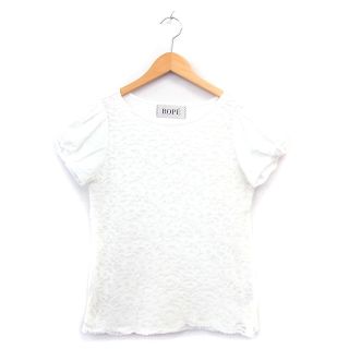 ロペ(ROPE’)のロペ ROPE カットソー Tシャツ 半袖 レース M アイボリー 白 /KT7(カットソー(半袖/袖なし))