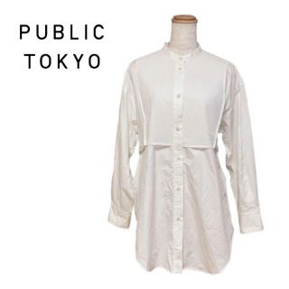 パブリックトウキョウ(PUBLIC TOKYO)のPUBLIC TOKYO パブリックトウキョウ　シャツ　ブラウス　ホワイト　白(シャツ/ブラウス(長袖/七分))