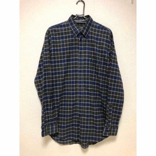 バレンシアガ(Balenciaga)の【美品】BALENCIAGA オーバーサイズ高級ウールチェックシャツ(シャツ)