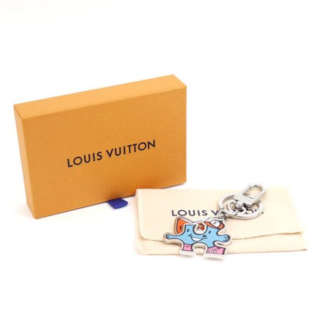 美品 ルイ ヴィトン ポルト クレ パズル バッグチャーム キーホルダー キーリング MP3453 メタル レディース LOUIS VUITTON 【400-95739】