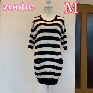 ズーティー(Zootie)の最終値下げ★イーザッカマニアストアーズ ズーティー ボーダー ニットワンピース(ひざ丈ワンピース)