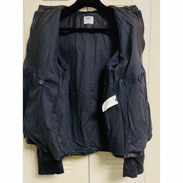 EMMETI - 【定価¥137,500】エンメティ レザーフーディー パーカーの