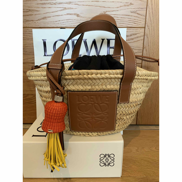 LOEWE ロエベ　カゴバッグ　バスケットバッグ　スモール　タン