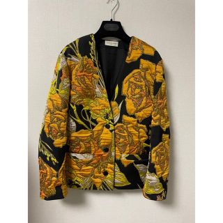 dries van noten フリンジ ノーカラージャケット