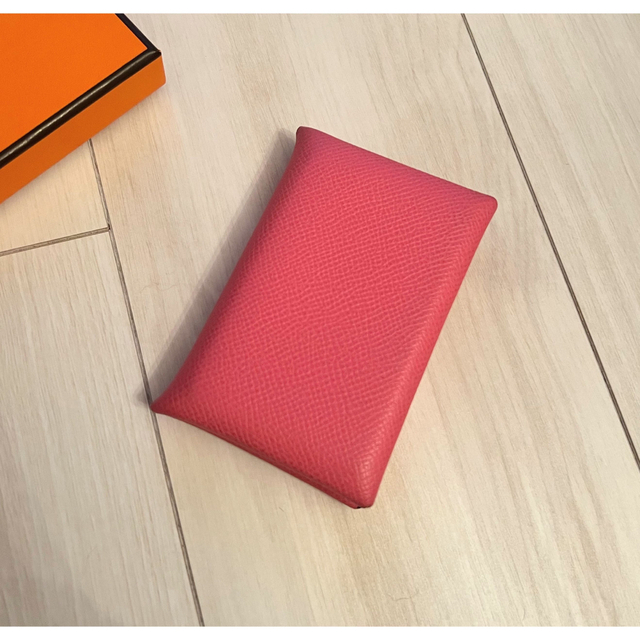 Hermes - エルメス カルヴィ カードケース ローズアザレ ピンク 名刺