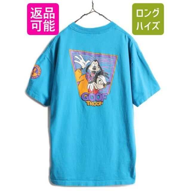 90s グーフィー プリント Tシャツ XL ゲーム アニメ ディズニー 企業