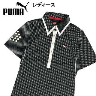 PUMA GOLF プーマゴルフ 半袖ポロシャツ ドット柄 L