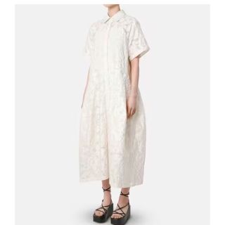 ルシェルブルー(LE CIEL BLEU)のLE CIEL BLEU Sheer Jacquard Dress ワンピース(ロングワンピース/マキシワンピース)