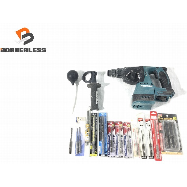 工具☆品 おまけのSDSプラスシャンク15点付♪☆makita マキタ 18V 24mm充電式ハンマドリル HR244DZ 本体 穴開け 穿孔 コンクリート 71161