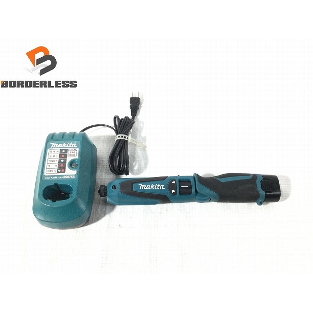 ☆比較的綺麗☆makita マキタ 7.2V ペンインパクトドライバ TD021D 1.5Ahバッテリー1個(BL0715) 充電器付 スティックインパクト 71615