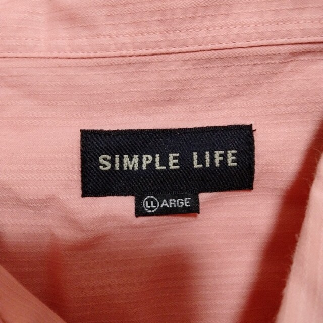 SIMPLE LIFE(シンプルライフ)の4071 シンプルライフシャツ　ピンク メンズのトップス(シャツ)の商品写真