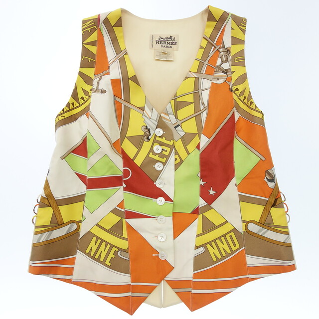海外花系 ♥HERMES♥のスカーフ柄ベスト | tatihome.com