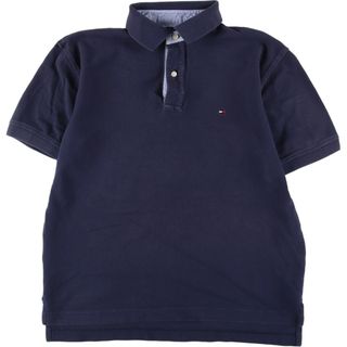 トミーヒルフィガー(TOMMY HILFIGER)の古着 90年代 トミーヒルフィガー TOMMY HILFIGER 半袖 ポロシャツ メンズM ヴィンテージ /eaa336793(ポロシャツ)