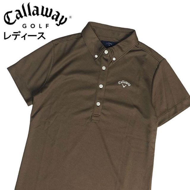 Callaway(キャロウェイ)のCALLAWAY キャロウェイ  半袖ポロシャツ  ブラウン系 M スポーツ/アウトドアのゴルフ(ウエア)の商品写真