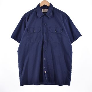 ディッキーズ(Dickies)の古着 ディッキーズ Dickies 半袖 ワークシャツ メンズXL /eaa335595(シャツ)