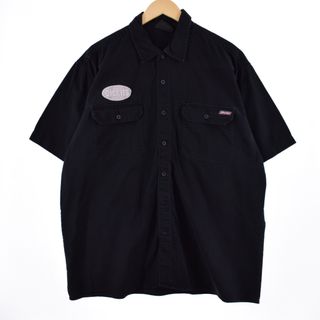 ディッキーズ(Dickies)の古着 ディッキーズ Dickies 半袖 ワークシャツ メンズXL /eaa336079(シャツ)