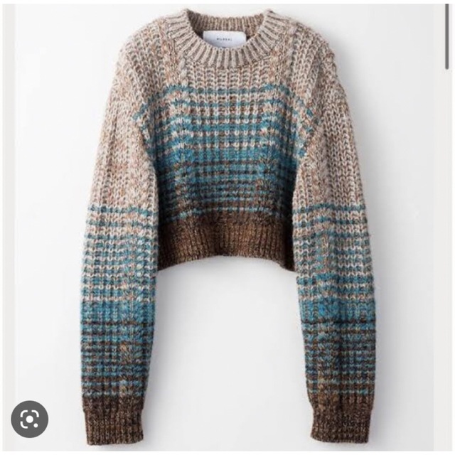 MURRAL】Gradation knit short sweater MURRAL】Gradation knit short sweater