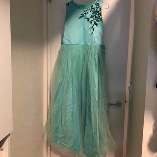 エメラルドグリーン　ドレス　緑　150(ドレス/フォーマル)