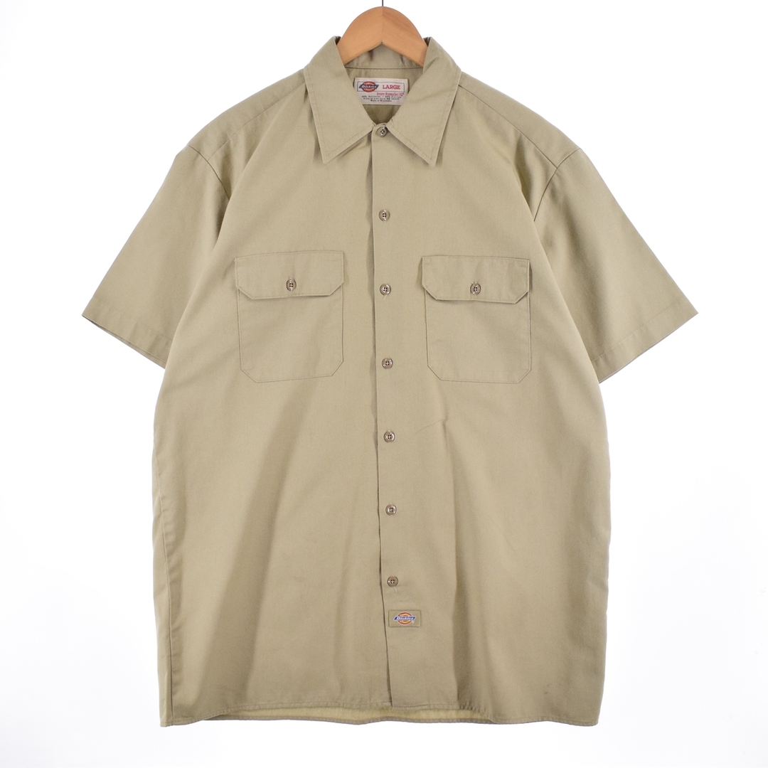 Dickies(ディッキーズ)の古着 ディッキーズ Dickies 半袖 ワークシャツ メンズXL /eaa335730 メンズのトップス(シャツ)の商品写真