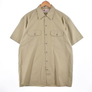 ディッキーズ(Dickies)の古着 ディッキーズ Dickies 半袖 ワークシャツ メンズXL /eaa335730(シャツ)