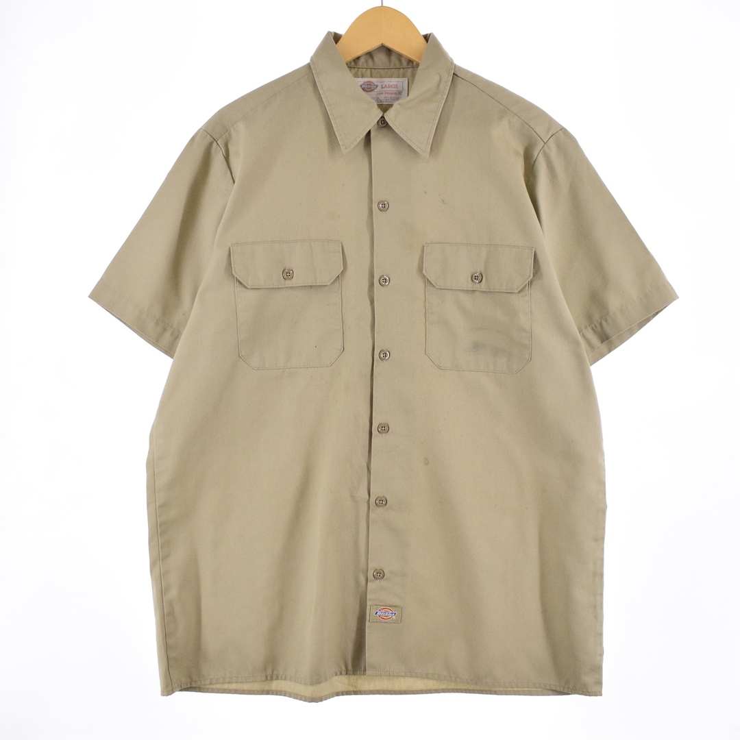 Dickies(ディッキーズ)の古着 ディッキーズ Dickies 半袖 ワークシャツ メンズL /eaa335788 メンズのトップス(シャツ)の商品写真